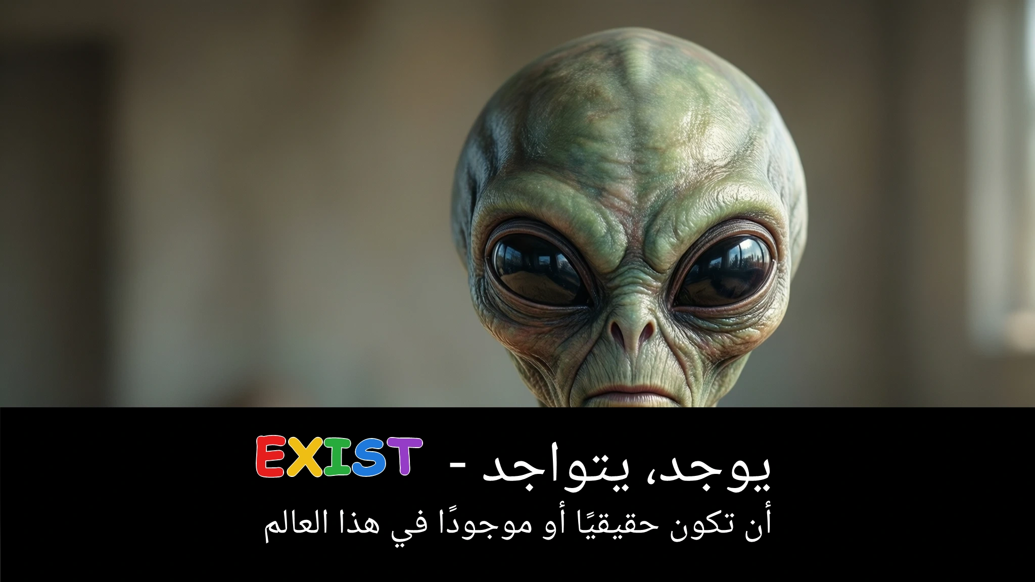 Arabic Illustration for exist